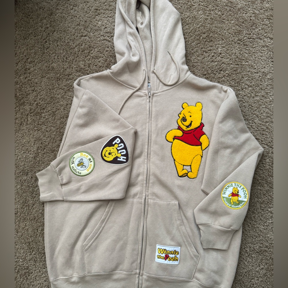NWOT- Disney Winnie the Pooh Beige Hoodie